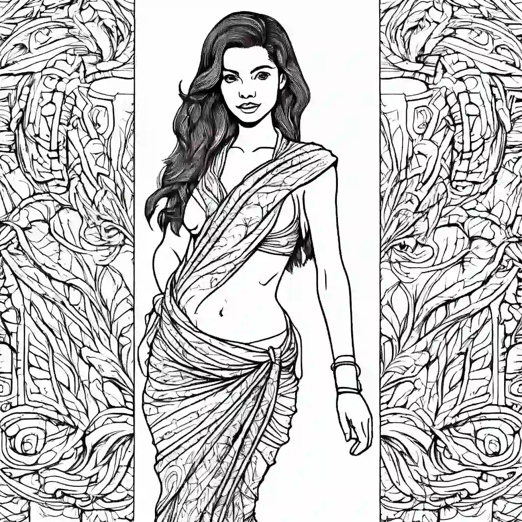 Sarongs coloring pages